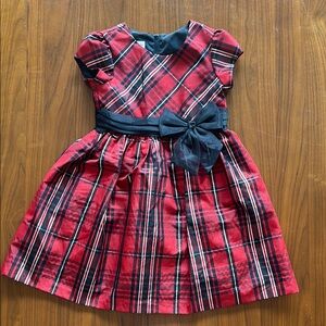 Plaid Red and Blue Kids Dress